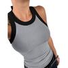 Women's Multi-Color Printed Sleeveless Summer Top - Sexy Round Neck