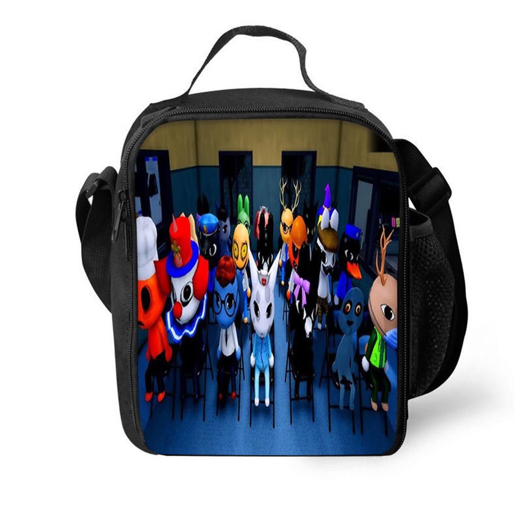 Kids Lunch Bag with Ice Pack for School - Animal Themed Bento Box