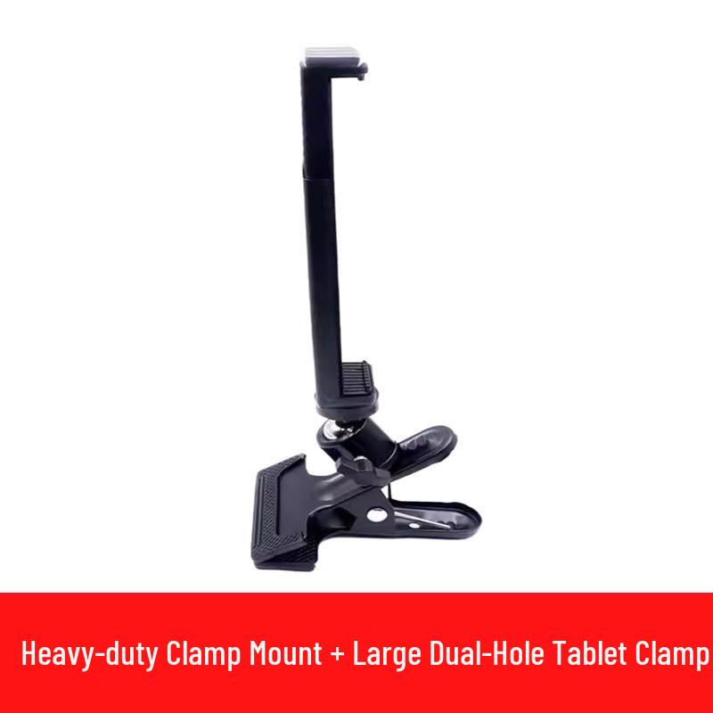 Universal Metal Desktop Stand for Mobile Live Streaming & Photography - Strong Clip, 1/4" Extension