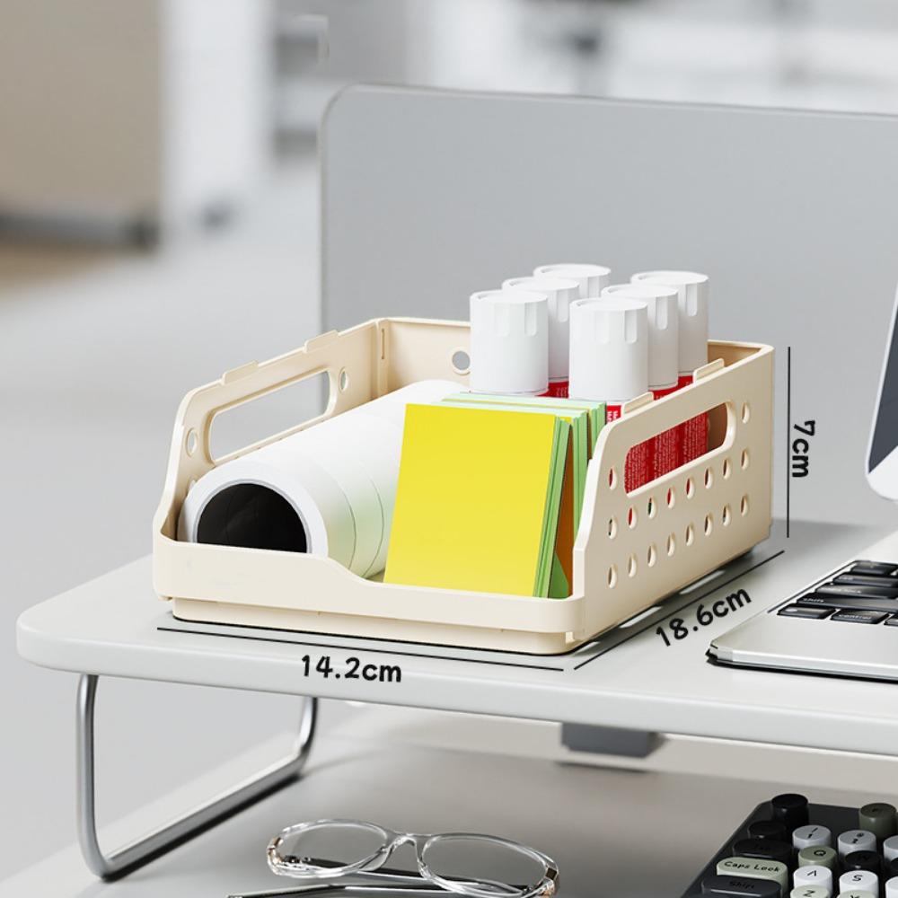 Perforated Board Foldable Storage Baskets Dopamine Folding Storage Crate Desktop Bookshelf  Home