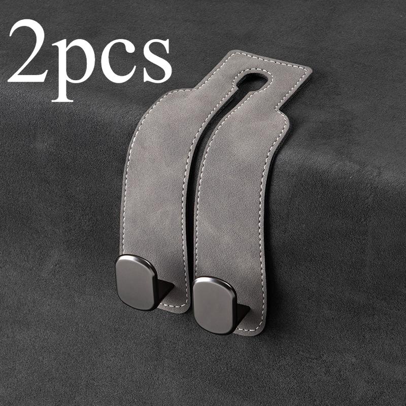 1/2pcs Universal Car Seat Headrest Hooks 2 in 1 Car Seat Back Hook for Purse and Bag Backpack Double Hook Car Seat Hanger