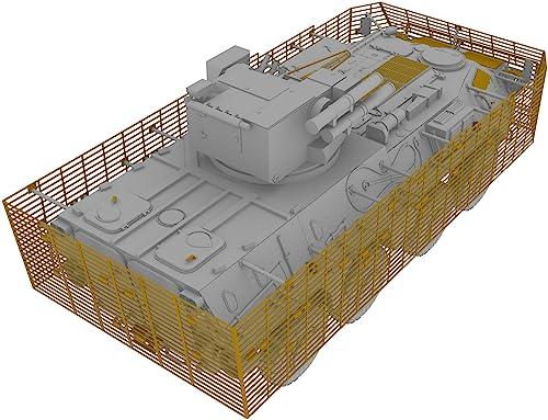 IBG 1/72 Ukrainian Army BTR-4E Wheeled Armored Vehicle with Slat Armor Plastic Model Kit PB72118