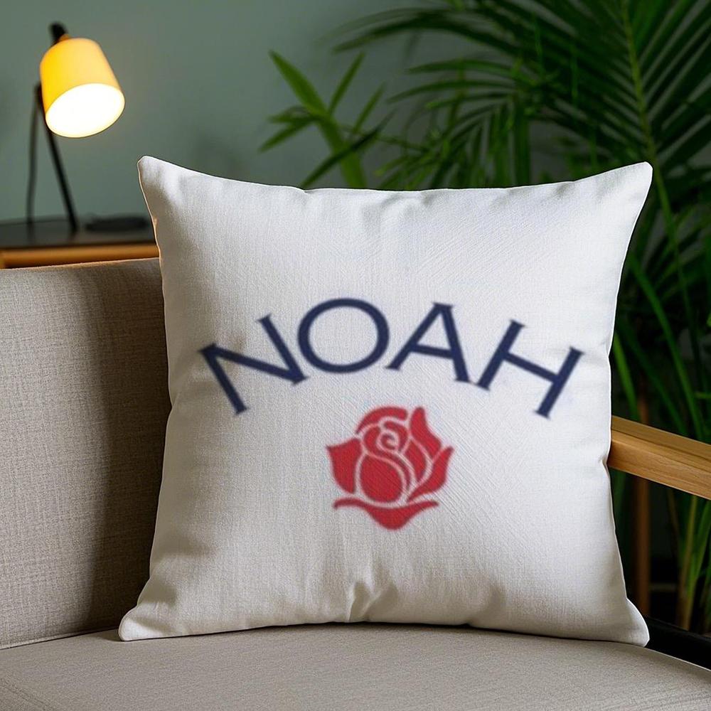 Luxury Brand N-Noah Cushion Cover Soft Short Plush Double-Sided Printing Home Decor Machine Washable Pillow Case Gift