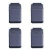 4 Piezas Elevador de Muebles Rectangular Apilable de Alta Resistencia Elevador de Cama Antideslizante Lavadora Refrigerador Escritorio Sofá Silla Pata Elevación Altura