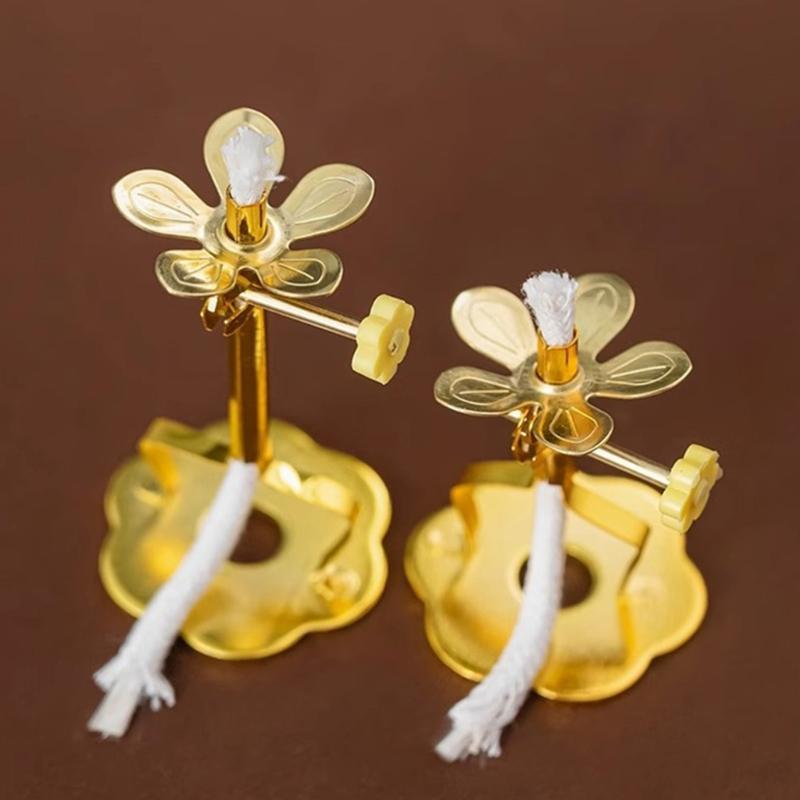 Sturdy Alloy Light Stand Base for Candle Adjustable Crafting Helper Set