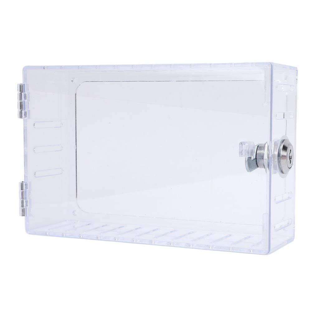 Transparente Thermostat-Schutzabdeckung mit Schlüssel Thermostatschutz Passend für Thermostate 6,1x3,95x2 Zoll oder kleiner