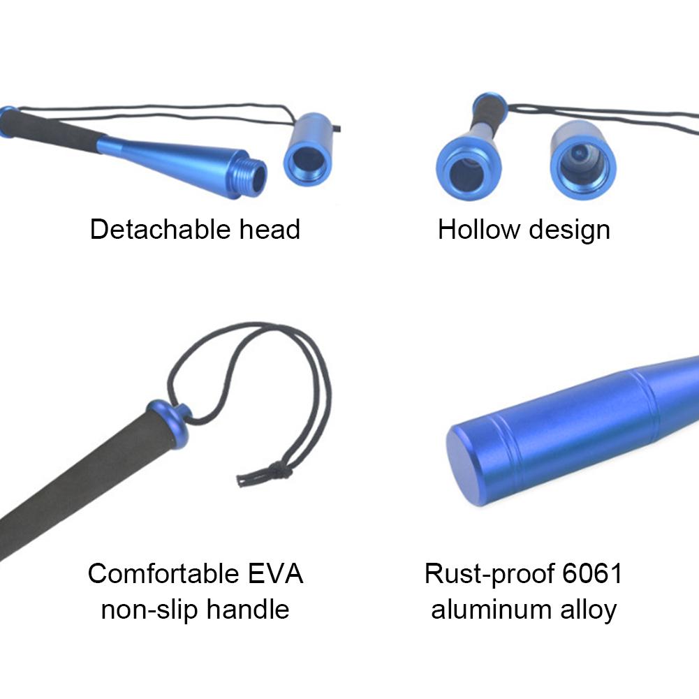 Fishing Bat with EVA Handle Beat Fish Rod 24.7cm Fly Fishing Priest Whacker Aluminum Alloy Fishing Accessories