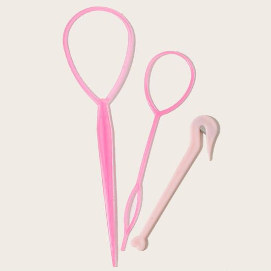 Yousheng 1 Set Hair Braiding Tool Solid Anti-Scratch Lightweight Hair Disk Pull Pins Clips Comb Set for Female