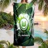VfL Wolfsburg FC Print Quick Dry Beach Towel Microfiber Absorbent Portable Travel Swimming Towel