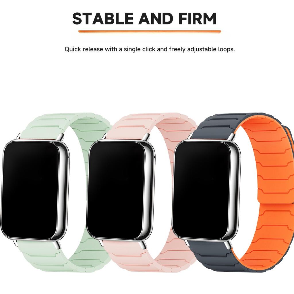 Magnetisches Armband für Xiaomi Mi 9 Pro 8 Pro Armband Silikon Ersatzarmband für RedMi Watch 4 5 Uhrenarmband Correa Miband 9Pro