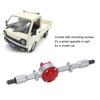 Metal Rear Bridge Axle Drive Shaft for WPL D12 RC Car Upgrade Parts Accessories(Black Red )