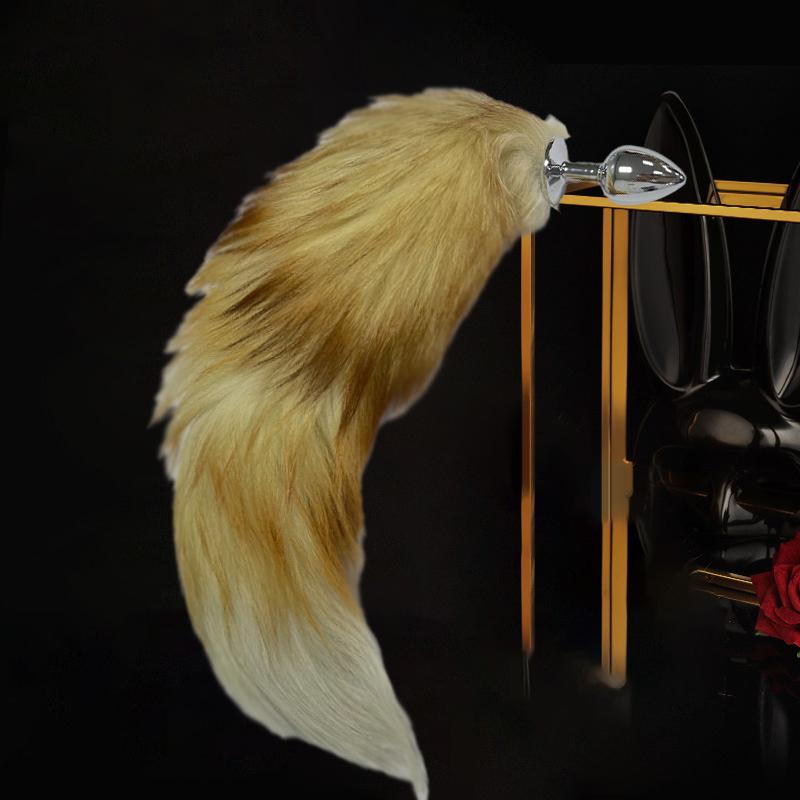 Removable Anal Plug With Tail Sex Toys Woman SM Cosplay Fox Tail Butt Plug Vaginal Stimulation Masturbator For Adults Anal Toy