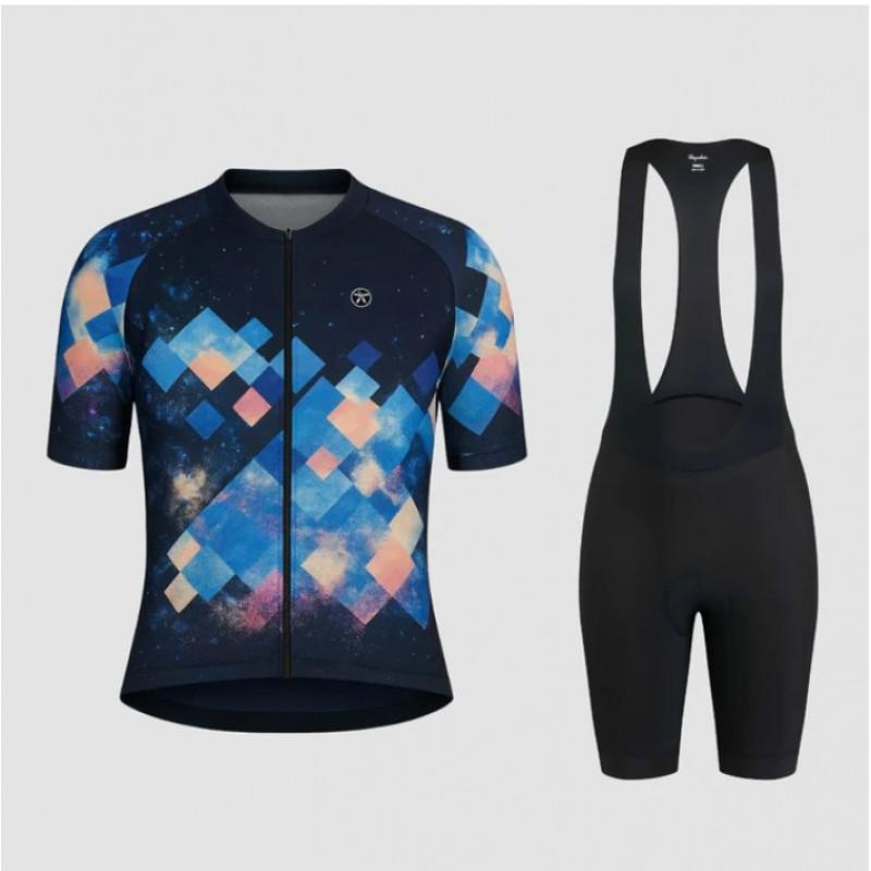 Maßgeschneidertes Radtrikot-Set Kurzarm-Oberteil Shorts Fahren Atmungsaktiv Feuchtigkeitstransportierend Unisex