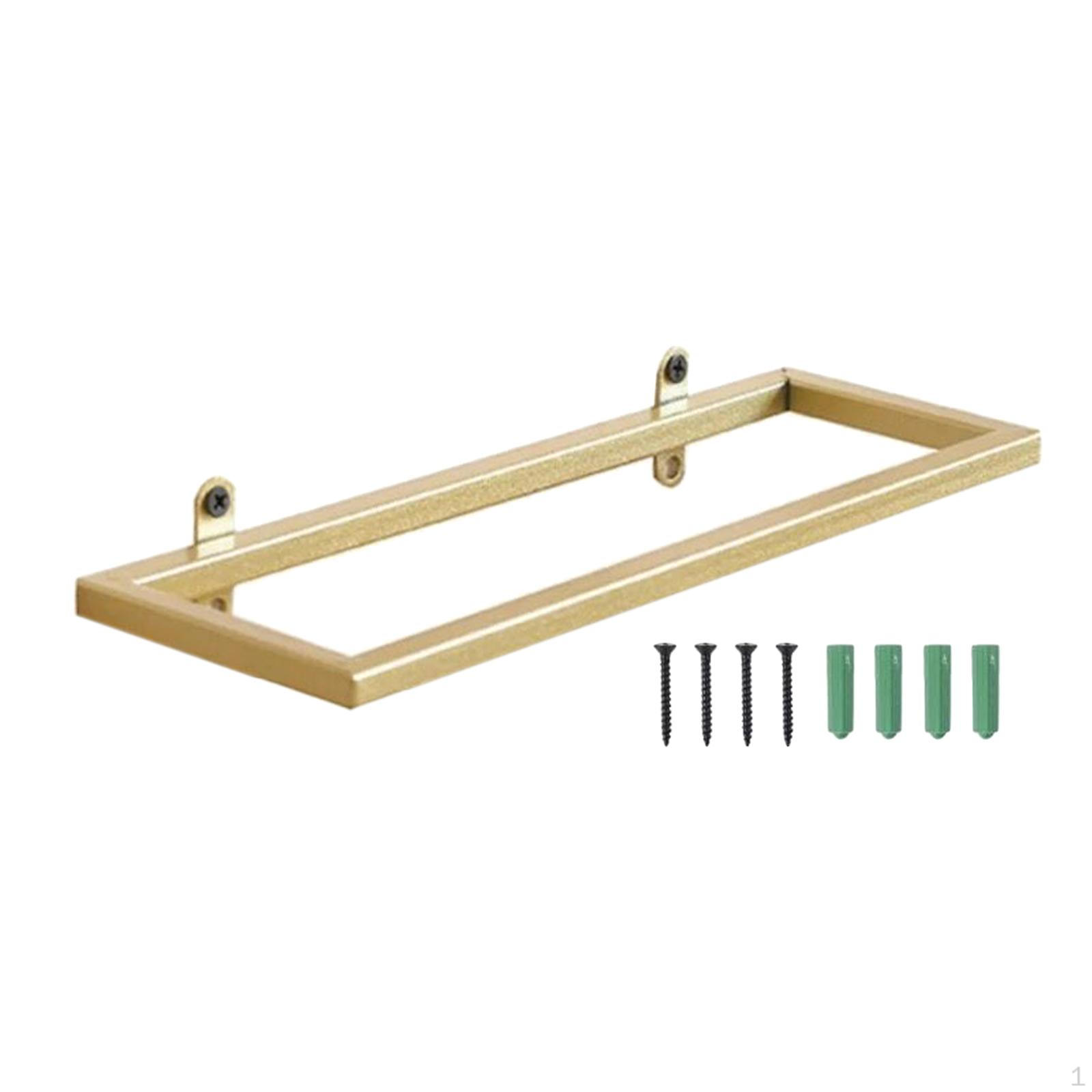 

Hanging Wine Glass Rack Coffee Cup Holder Multipurpose Space Saving Single Row Wall золотий