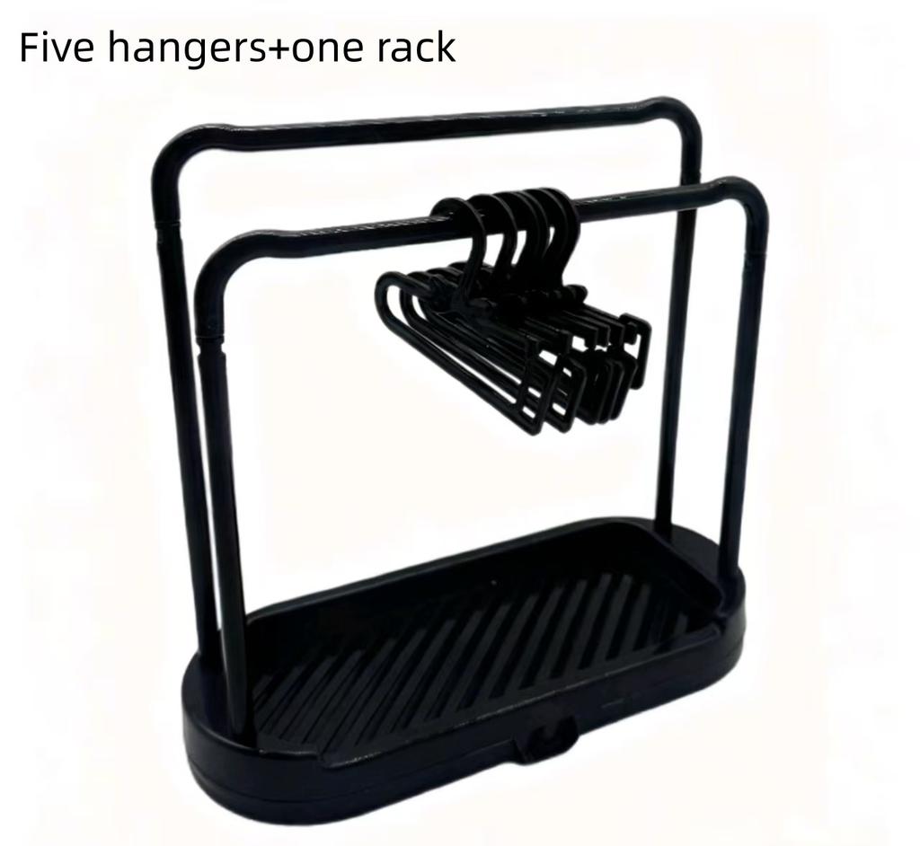 10Pcs/Set Mini Clothese Hangers For Labubu&20Cm Bjd Dolls Clothes Shoes Storage Rack Doll Accessories Support Rack Kids Gift