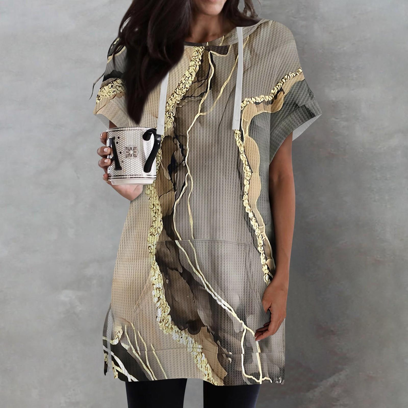 Женские свободные рубашки с принтом — фото 10