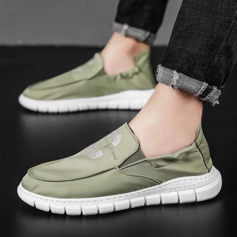 Fashion Vulcanize Shoes For Men Breathable Sneakers Man Canvas Comfortable Low Price Trends 2024 Cheap Clearance Korean Style Trend