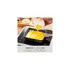 SENSARTE Egg Roll Pan with Spatula, 18cm X 15cm, IH/Gas Stove Compatible, Marble Coating,