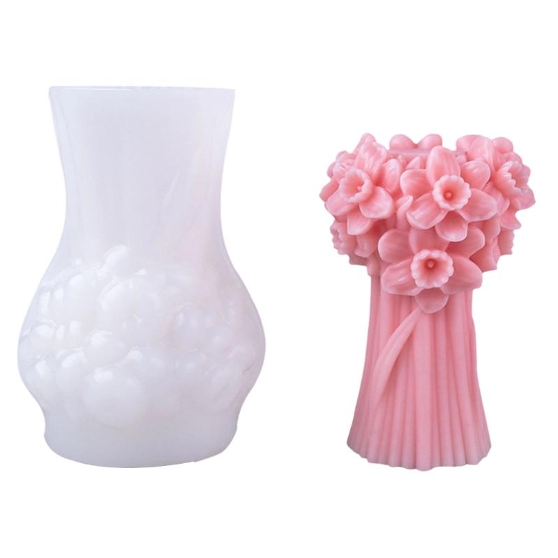 

Bouquet Silicone Mould For Candle Making Florals Designs Reusable Crafting Tool Safe Materials Easy Releases