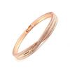 JMXD-Simple and Stylish Full Diamond Cross Bracelet Women's Bracelet Jewelry Rose Gold