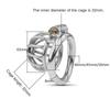 New Metal Chastity Cage Male 2 Type Cock Cage Penis Ring Masturbation SM Gay Chastity Devices Adult Sex Toys For Men