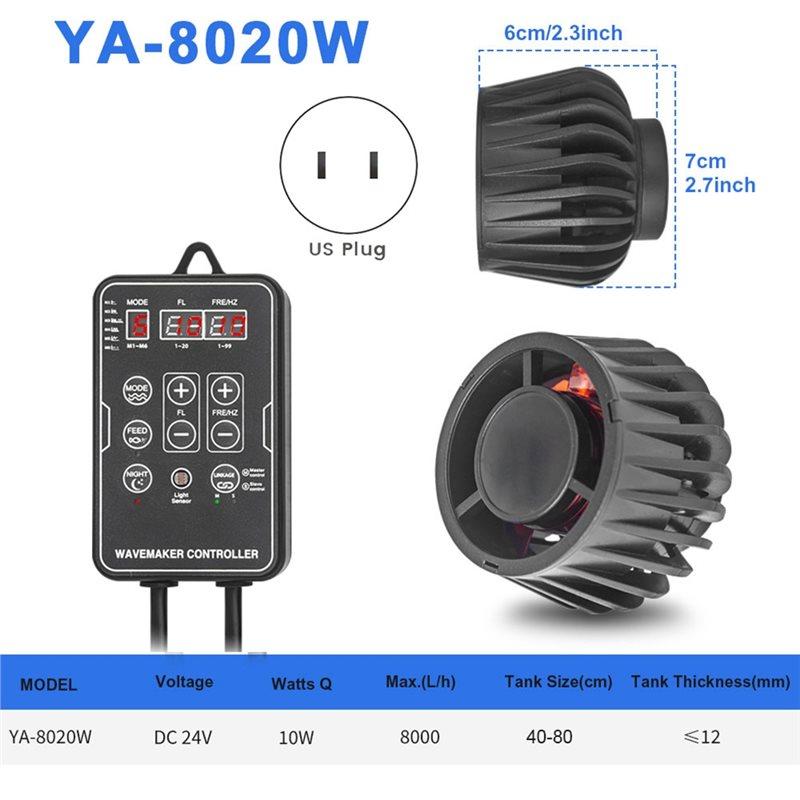 Magnetic Fish Aquarium Wave Maker Powerhead Digital Led Display Controller Water Inverter Pump