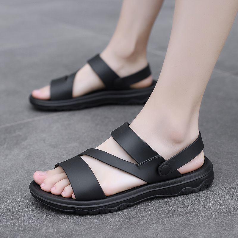 Men s Trendy Non-slip Korean Style Sandals: Dual-use Beach & Outdoor Summer Slippers 41
