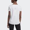 Adidas Chill Tee Breathable Casual Sport Round Neck Short Sleeve Women Tops White EI6382