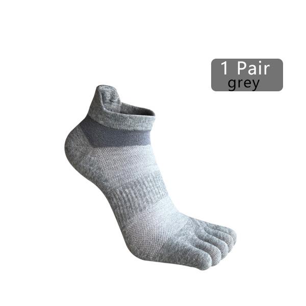1/5 Pairs Man Boat Socks Toe Cotton Striped Compression Breathable Sweat-Absorbing Elastic Endurable Boy 5 Finger Ankle Socks