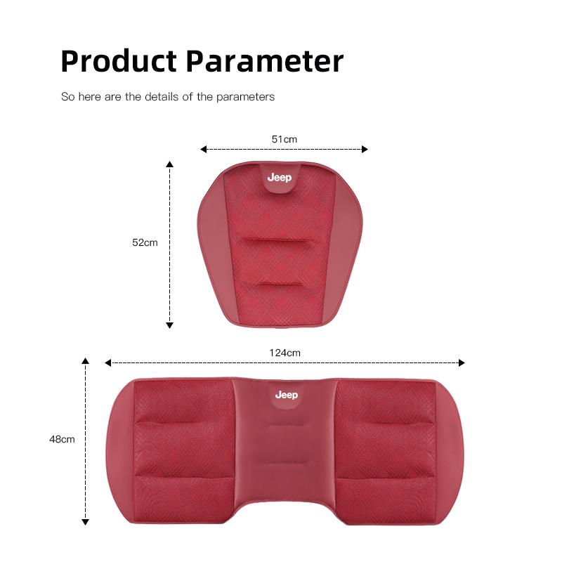 For Jeep Car Soft Cushion Ice Silk Seat Cover Cushioning Accessories For Jeep Grand Cherokee Wrangler JK Gladiator Compass Re