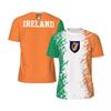 Mode Irland Flagga Fotboll T-shirt Casual Sommar Kortärmad Herr 3D Printad Sport T-shirt Lös Gata Snabbtorkande T-shirts Toppar