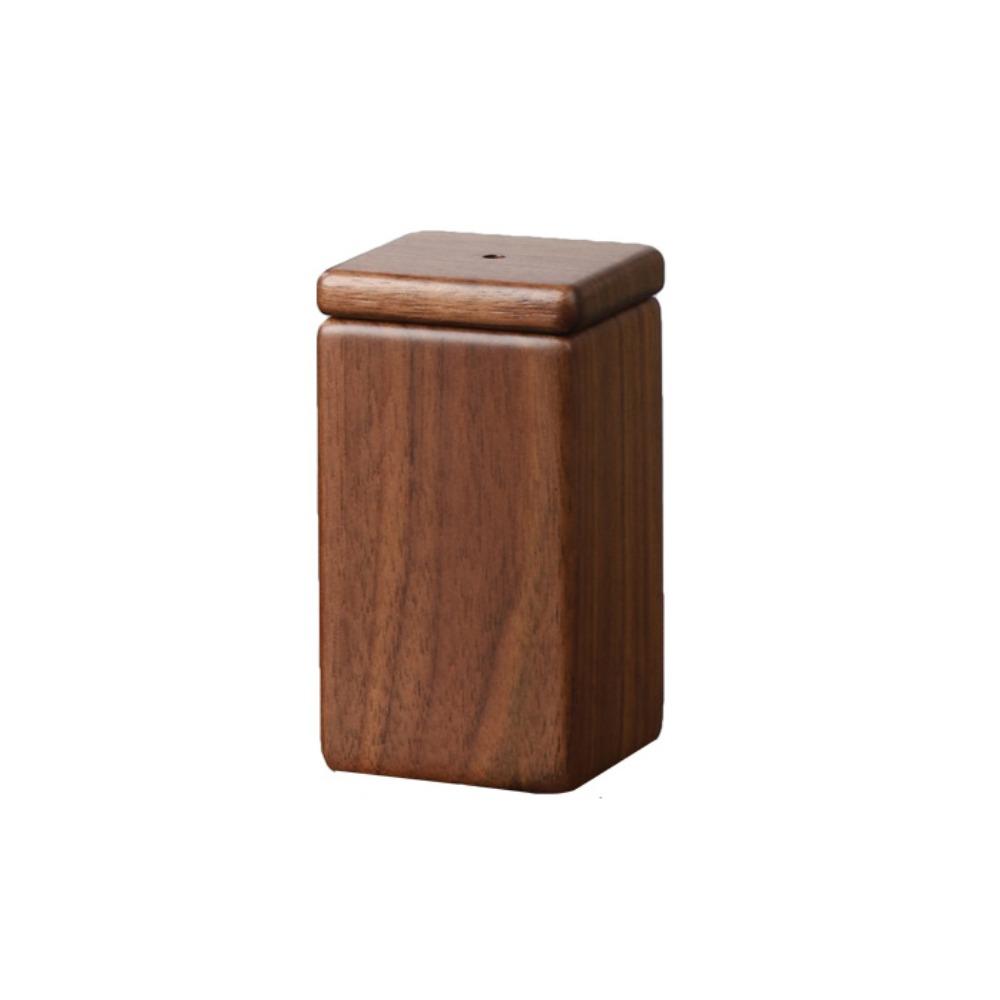 

High-end Black Walnut Wood Toothpick Box Magnetic Adsorption Toothpick Dispenser Container Kitchen Walnut wood