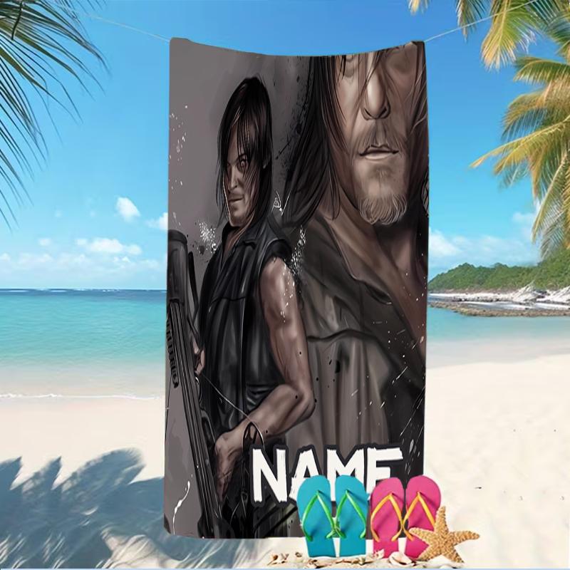 Customizable Personalized Beach Towels The Walking Dead Themed designs.Suitable for the Beach, Yoga, Sports;ideal As Beach Accessories