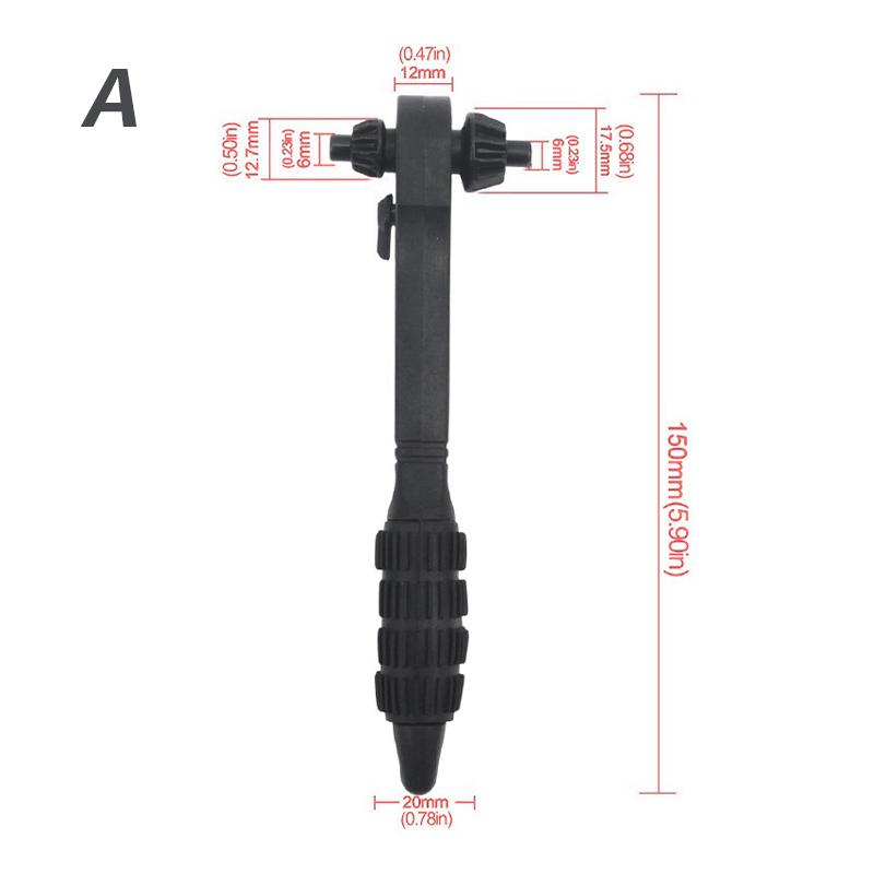 2-in-1 Drill Wrench Universal Double Headed Chuck Key Replacement Tool, Multifunctional Clamping Electric Drill Electric Tool
