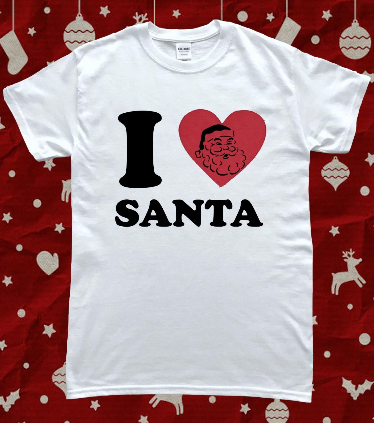Christmas I Love Santa Claus T-Shirt XL