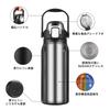 Fexmoy 1.3 Liter Stainless Steel Vacuum Insulated Thermos Water Bottle, Insulated, Wide Mouth, Large Capacity, Stylish for Girls and Boys, Adults and