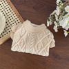 Pet Autumn and Winter Diamond Fried Dough Twists Sweater Knitting Gentle Dog Sleeveless Sweater Puppy Clothes for Small Dogs