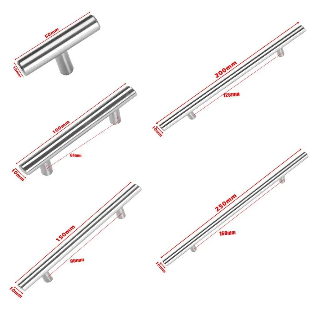 1Pc Cupboard Useful Hardware Furniture Component Drawer Wardrobe Pulls Door Knobs T-Bar Handle  Stainless Steel  Knobs
