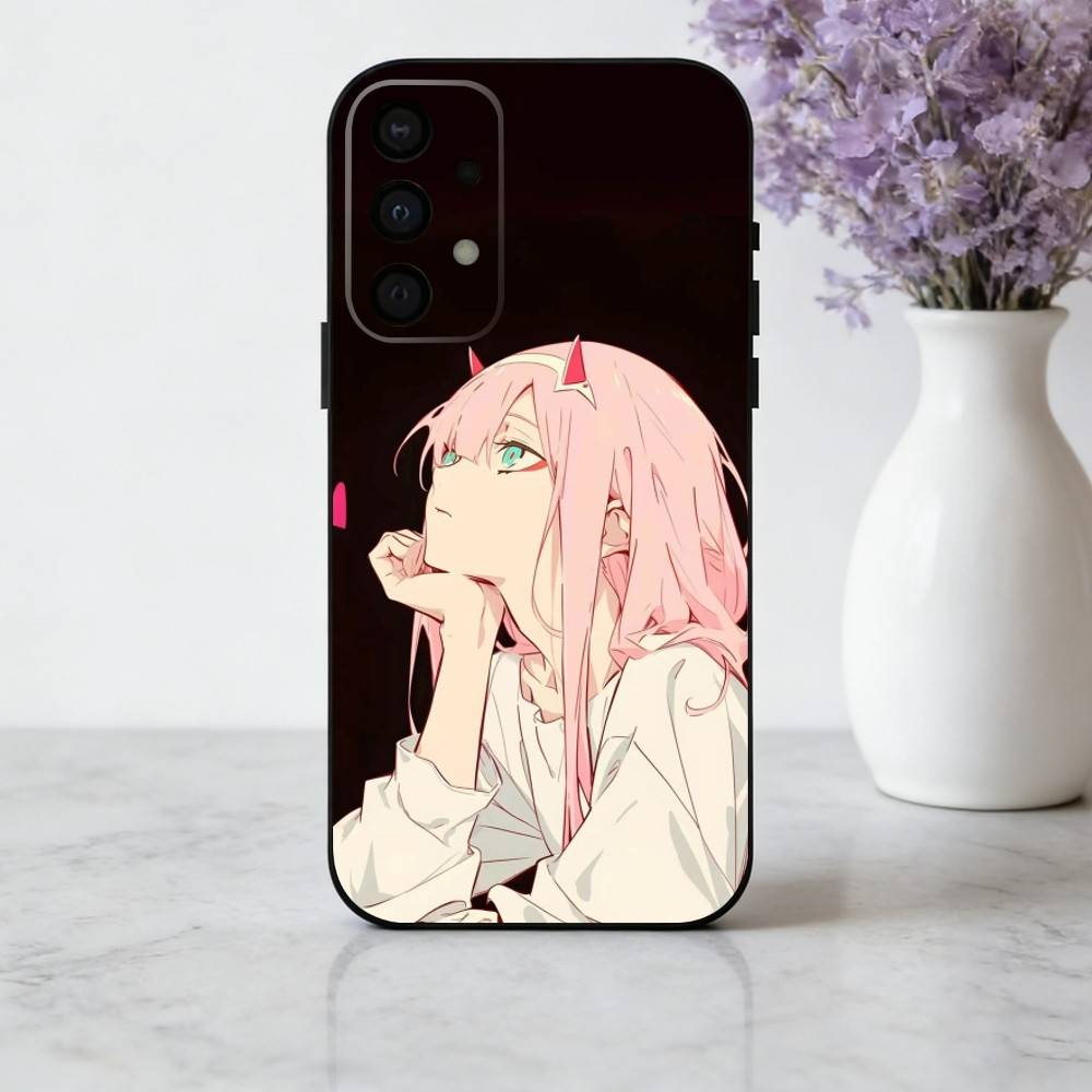 D-Darling In The F-Franxx Z-Zero Two Phone Case For Samsung Galaxy A73,A72,A71,A70,A53,A52,A51,Soft Silicone Black Cover