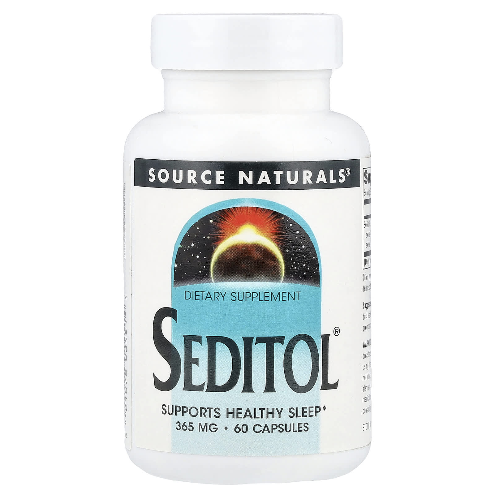 

Source Naturals, Seditol, 365 mg, 60 capsules