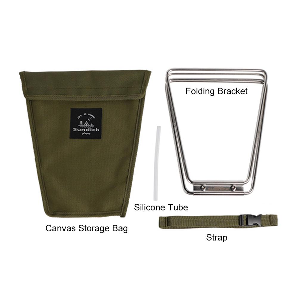 Camping Storage Box Holder Outdoor Camping Box Holder Portable Stainless Steel Hiking Storage Box Folding Rack