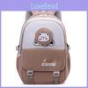 Color Contrasting Casual Backpack With Bear And Letter Print Design Daily For