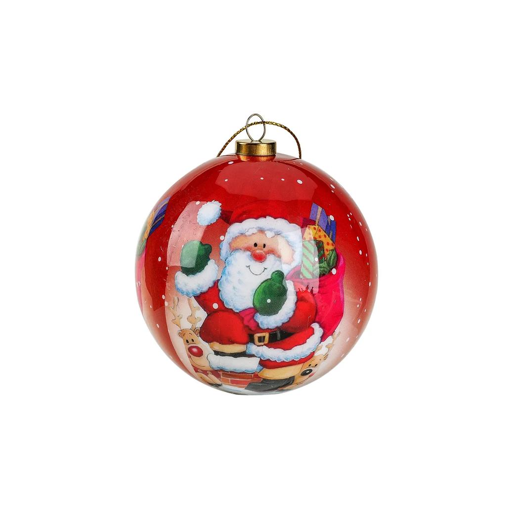 8CM Cm Christmas Ball Ornaments Creative Christmas Tree Decorations Household Outdoor Fun Pvc Inflatable Toy Ball Christmas Gift