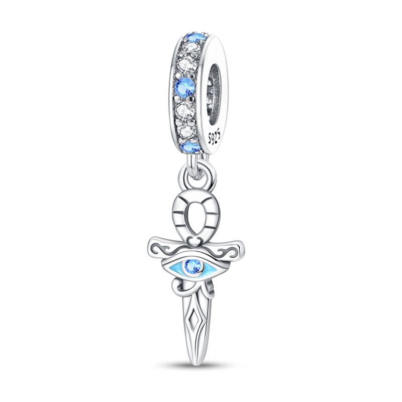 Classic Copper Holy Angel Cross Charms Beads Pendants For Women Fit Qikaola Original Bracelets Diy Jewelry Gift