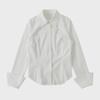 Dorothy Clothing Korean Style Long-Sleeve Curled Collar Women's Shirt