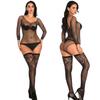 Sex Underwear Jacquard Long Tube Knee Socks Bikini with Diamond Mesh Socks Set W2