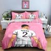 Footballer with jersey. Bedding sets Duvet cover sets Duvet covers Pillowcases(1 * Duvet Cover 2 * Pillowcases, without duvet insert)