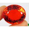 Certified 140.05 Ct Mexican Fire Opal Red Orange Oval Cut Natural Gemstone Huge