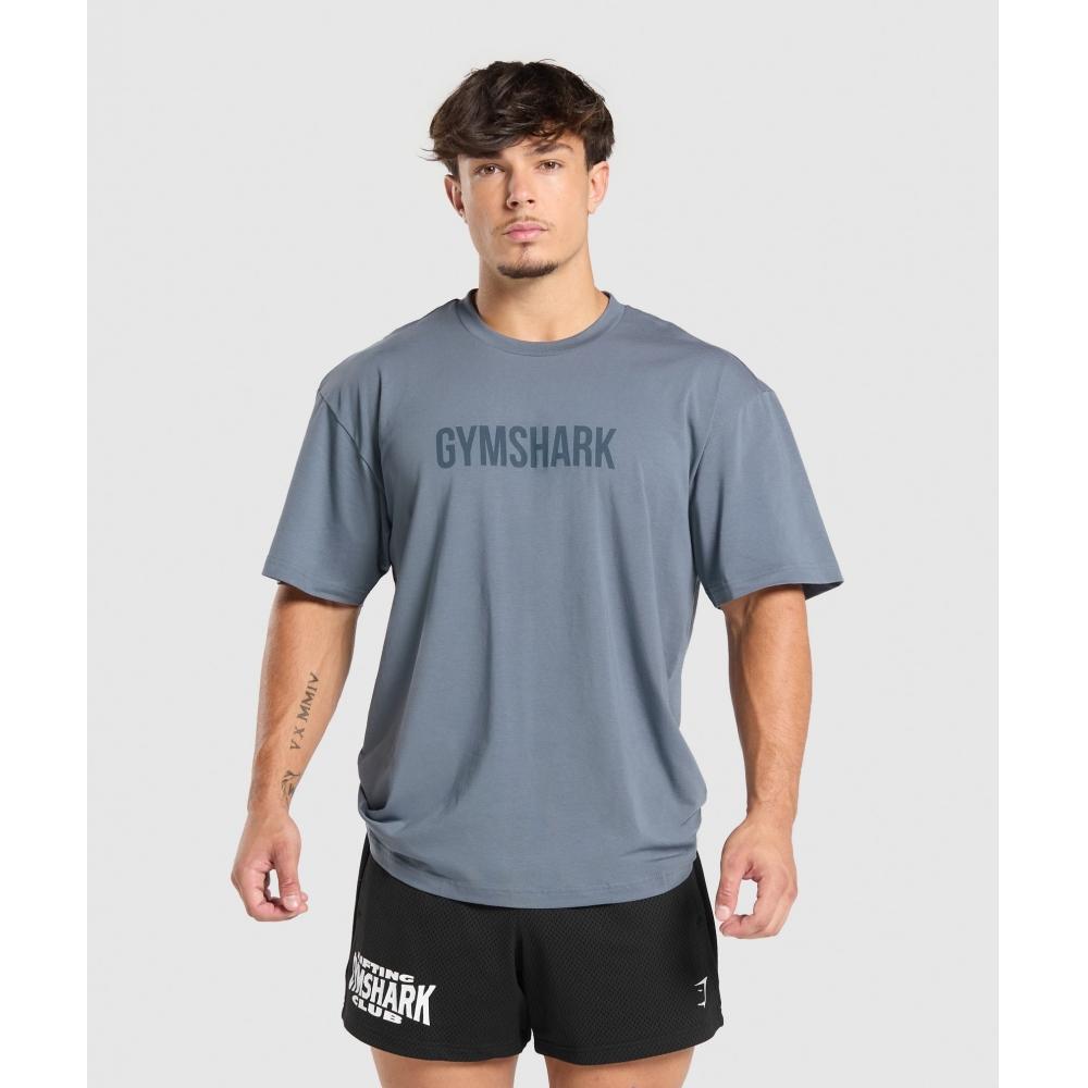 

Gymshark Футболка Apollo Oversize Iron Blue A4a4o ucTm