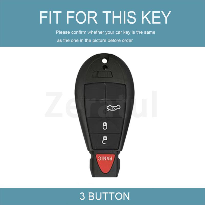 3 Buttons Tpu Anti-Scratch Keyless Protector Car Key Cover Case For Chrysler Jeep Grand Cherokee Dodge Durango Magnum Ram